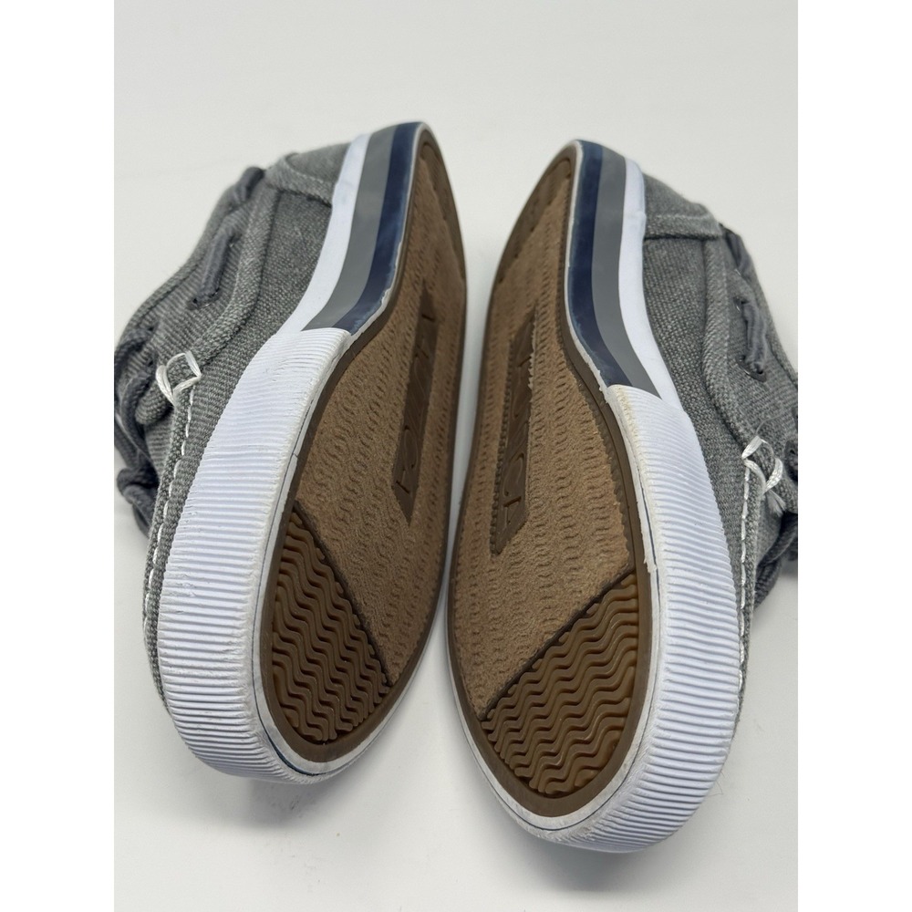 Nautica Spinnaker Kid's Boat Shoes Gray Canvas 2-Eye Size 13 - Picture 12 of 13